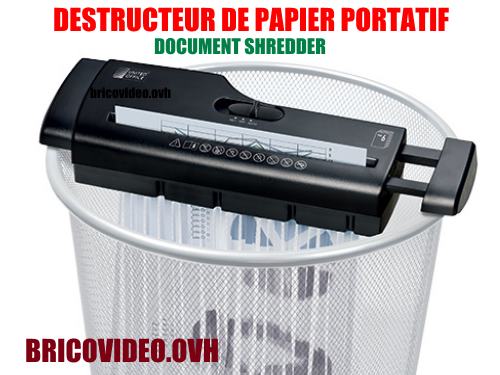 destructeur-de-papier-lidl-united-office-portatif-document-uav-190-accessoires-test-avis-prix-notice