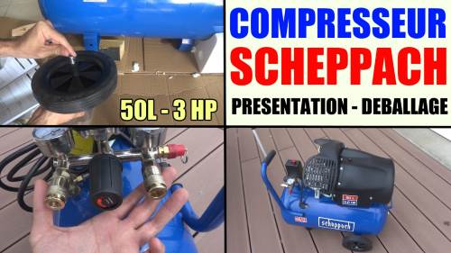 compresseur-scheppach-hc52dc-presentation-deballage