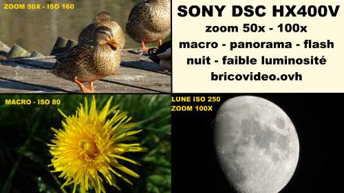 sony dsc hx400v test deballage photos videos zoom 50x 100x macro panorama nuit faible luminosite partie 2