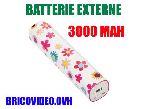batterie externe lidl spbw 3000 mah 2,1 A silvercrest powerbank test avis notice