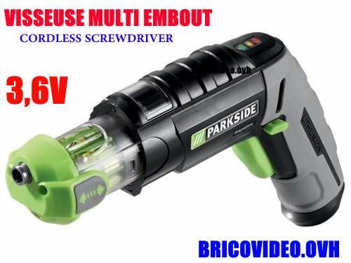 Parkside 3.6V Li-Ion Cordless Screwdriver lidl rapidfire accessories test advice customer reviews price instruction manual technical data