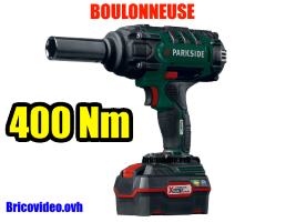 Parkside Cordless Impact Wrench PASSK 20-Li 400 Nm vehicle X20VTEAM accessories test manual