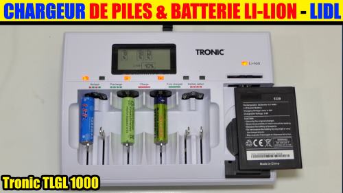 chargeur de piles universel lidl tronic tlgl 1000 ni-cd ni-mh batterie li-ion test avis notice