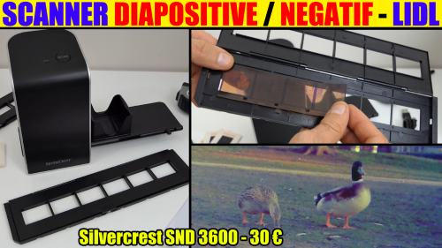 scanner diapositive lidl n�gatif silvercrest 3600 dpi 5184 x 3360 pixels test vid�o