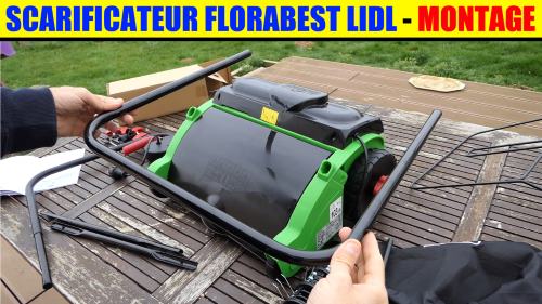 montage scarificateur lidl électrique aérateur florabest flv 1200w 30L 31 cm