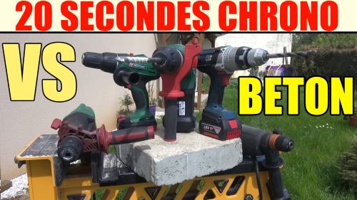 20 seconds chrono - concrete Parkside sds plus hammer drill lidl pbh 1500 c3 rotary accessories test advice customer reviews price instruction manual technical data